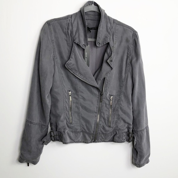 MAX jeans gray Moto jacket - Picture 10 of 10
